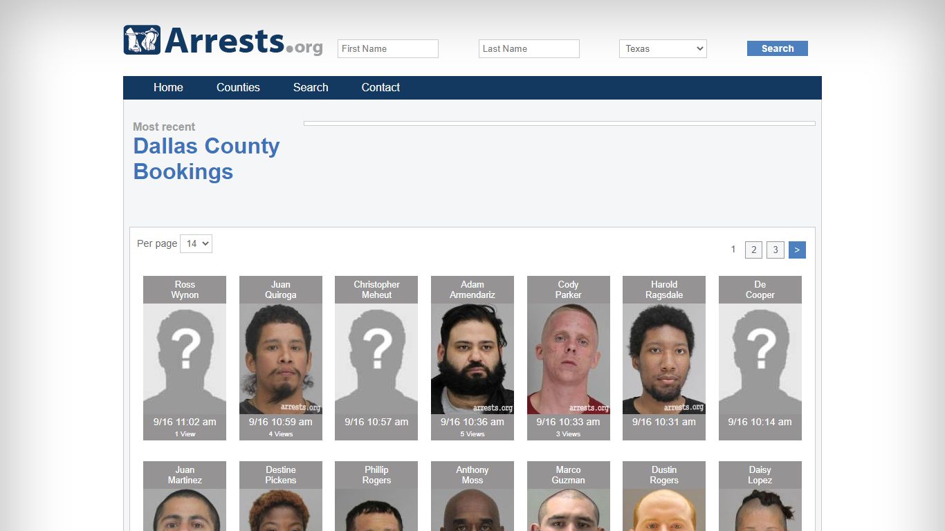 Dallas County Arrests and Inmate Search